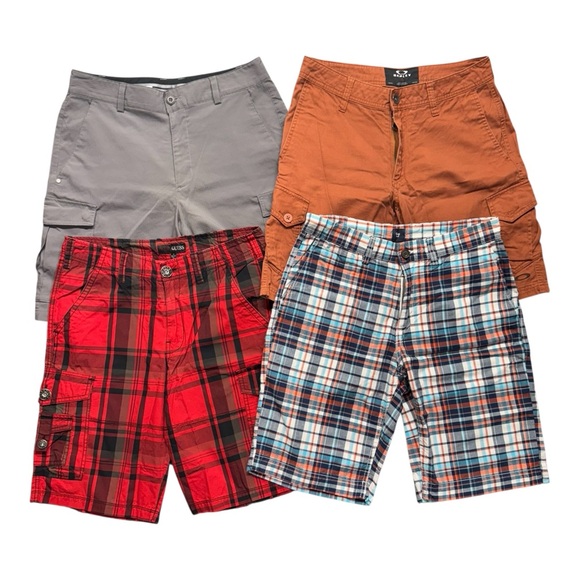 Men’s 4 Pair Cargo Shorts Bundle (Under Armour 30, Oakley 30, Guess 32, Gap 31) - Picture 1 of 13